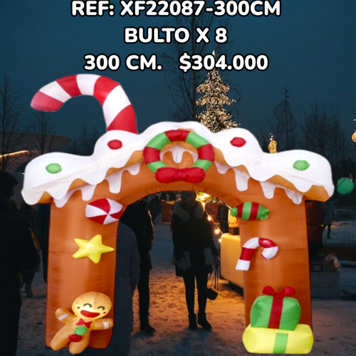 Inflable Navideño Arco Para Entrada