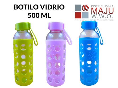 Botilo En Vidrio Tipo Botella Protector Pasta