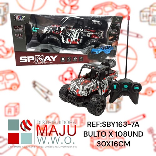 Sby163-7A Buggy Rook Con Graffitis A Control Remot