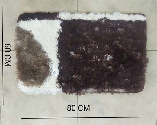 Tapete Peludo Mediano (60X80Cm) Rayas Flore