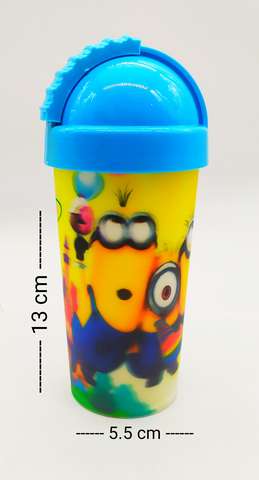 B Vaso Pitillo Holografico Personajes