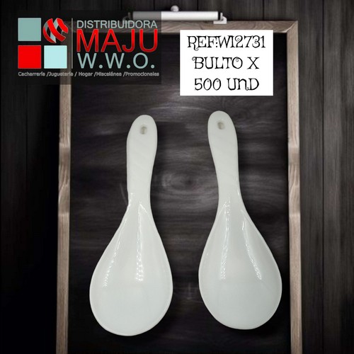 Cuchara Para Arroz 2 Pcs 20X6.2Cm Color Bla