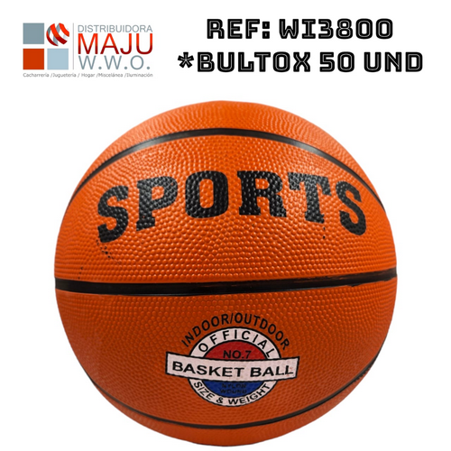 Balon De Baloncesto Tradicional #7 Goma 500