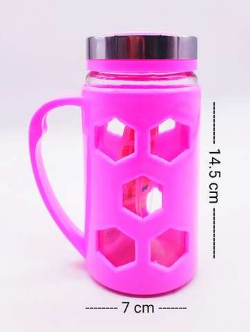 Botilo En Vidrio Con Agarradera Plastica