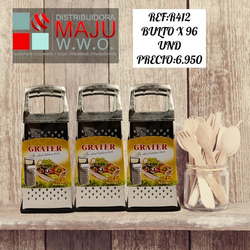 Rallador Rectangular Metalico 21 X 9 Cm