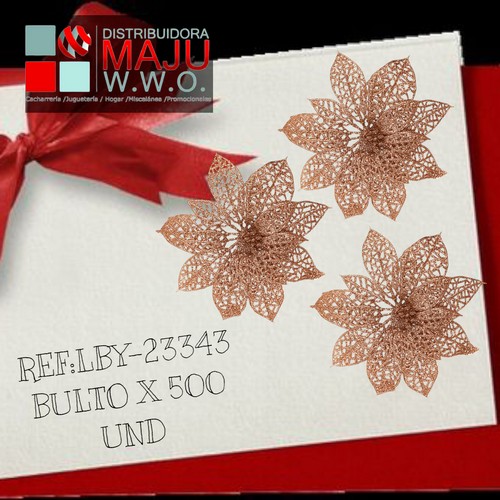 Flores Escarchadas Para Colgar X2Pcs