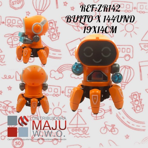 Robot Pioner Con Tentaculos Luz Sonido (Requ
