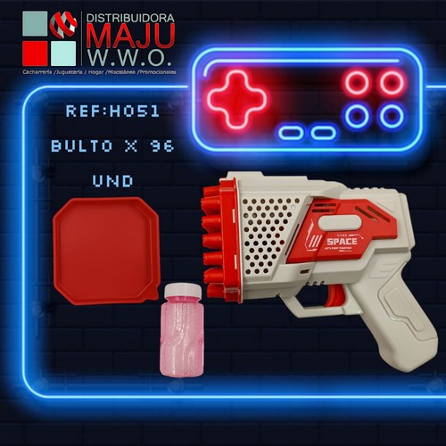 Lanza Burbujas Espacial En Caja (Requiere Pil