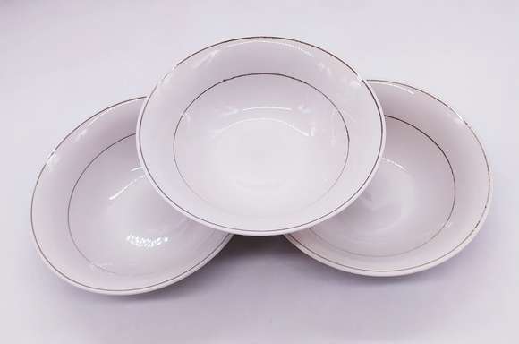 Plato Hondo En Loza Con Lineas
