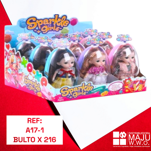 Set Muñeca Para Niñas De 9 Pcs Con Ropa Vari