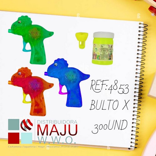 Burbujero Con Diseño De Dinosaurio Con Luz 10