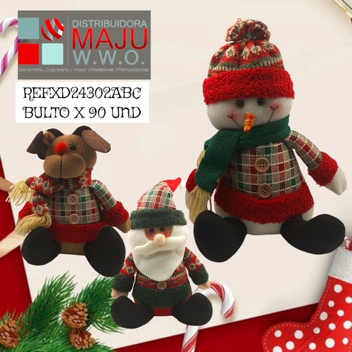 Muñeco De Navidad Surtido 30X22Cm