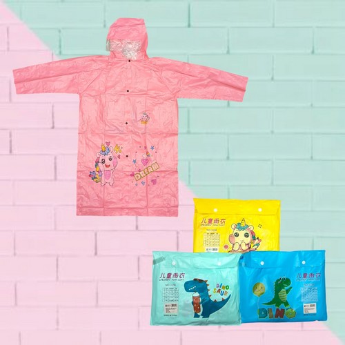 Capa Para La Lluvia Con Dibujos Infantiles