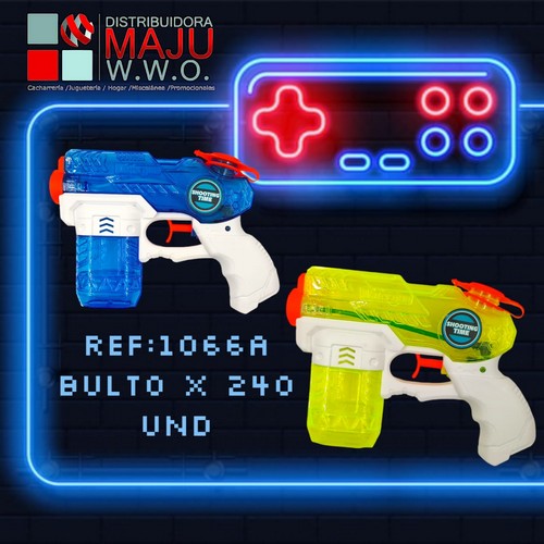 Lanzador De Agua Portable Colores Neon Trans