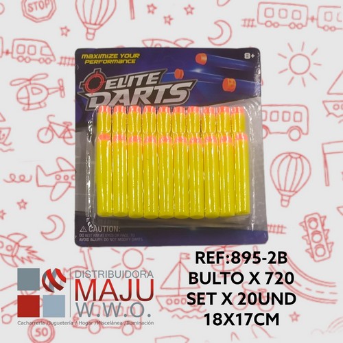 895-2B Blister De Dardos X 20 Para Niños 18X17Cm {