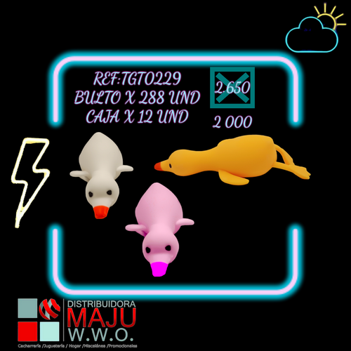 Bolitron Squish Ganso Colores Caja X 12 9X