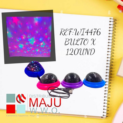 Lampara Proyectora Con Luz De Colores Conec