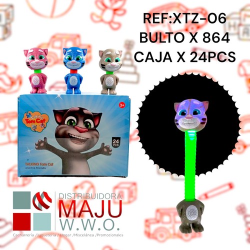 Pop De Gato Tom En Colores Varios Caja X 24