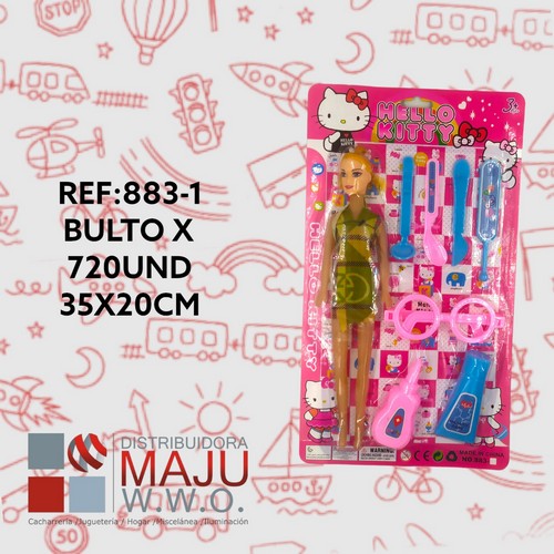 Muñeca Con Accesorios De Doctora En Blister
