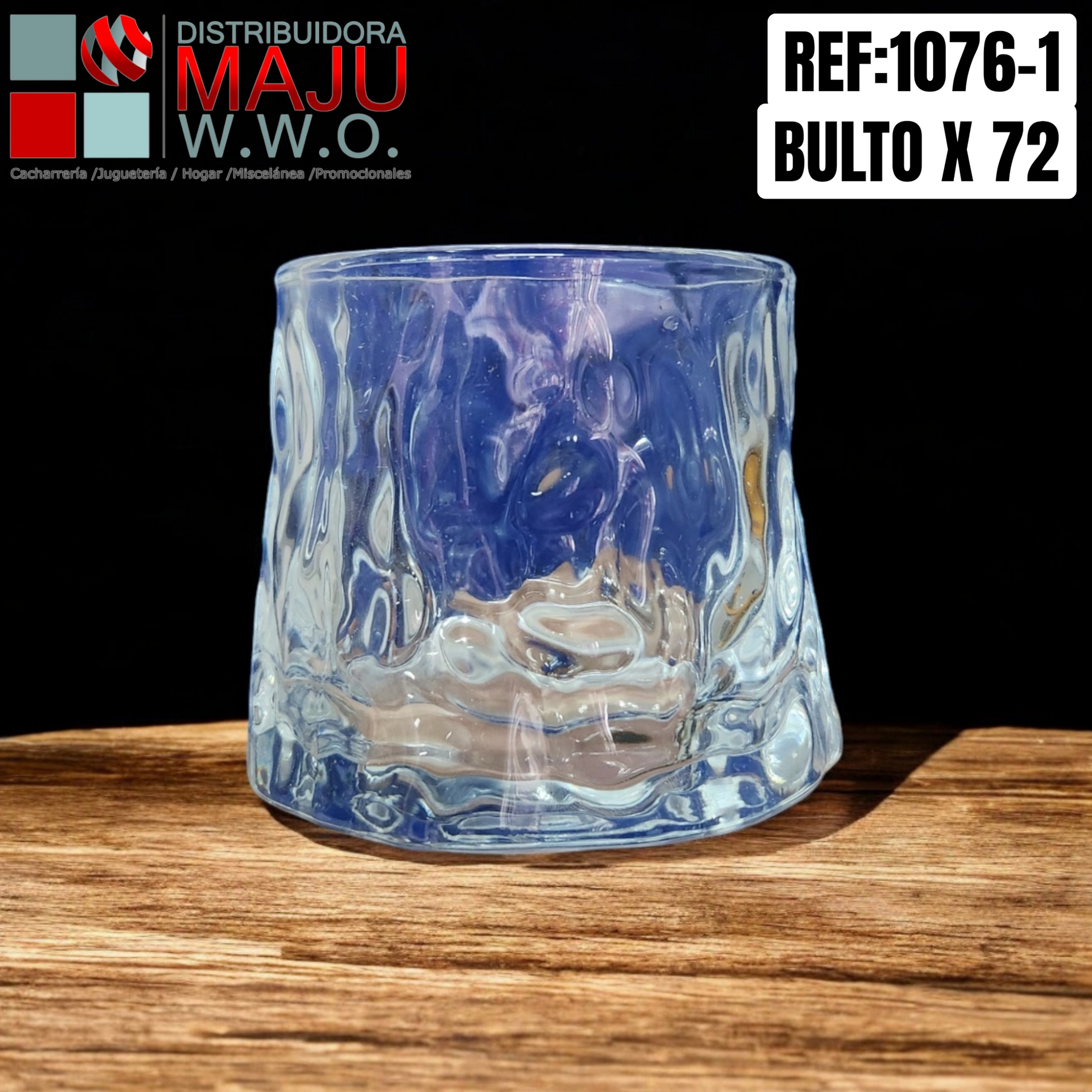 Vaso De Vidrio Whiskero Fondo Grueso De 160