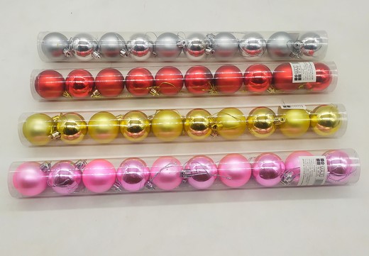 Bolas Navideñas Medianas Medida 4Cm Tira X