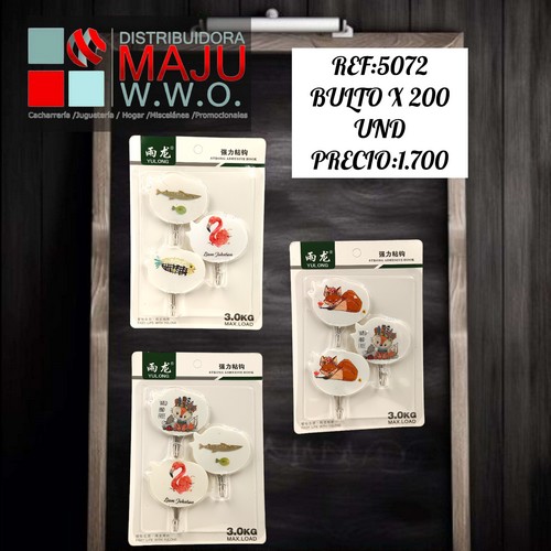 Adhesivo Para Pared X3 Forma Pescado 13 X 18