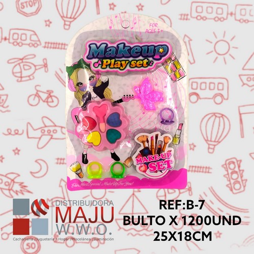Set De Maquillaje En Blister Para Niña 25X18Cm