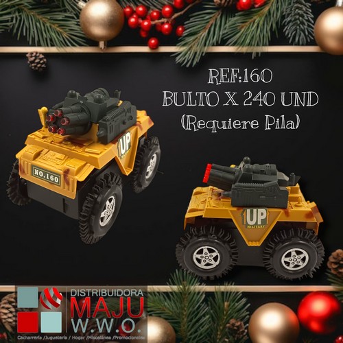 Mini Tanque Con Luz (Requiere Pilas)