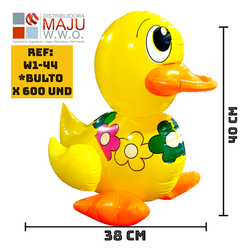 Animal Inflable Pato Con Flores