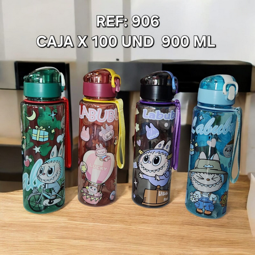 Botilo 800 Ml Redondo Labubu