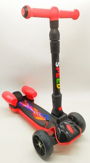 Yk-828A Patineta Con Mango Con Pegatinas
