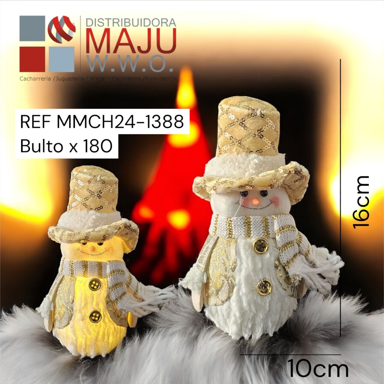 Muñecos De Navidad Snowman Con Luz Ama