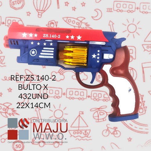 Zs.140-2 Lanzador Con Luz Y Sonido Tipo Pistola En