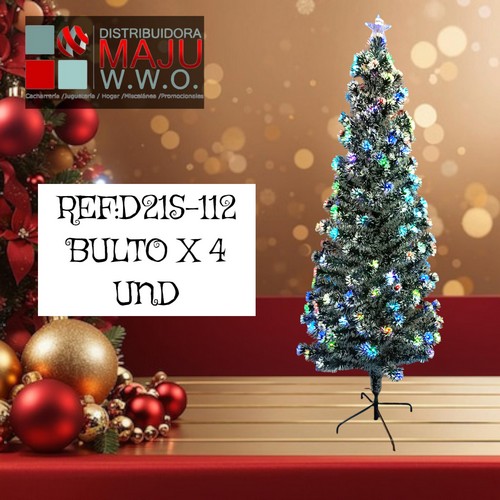 Arbol Navidad 210Cm Fibra Verde Sencillo