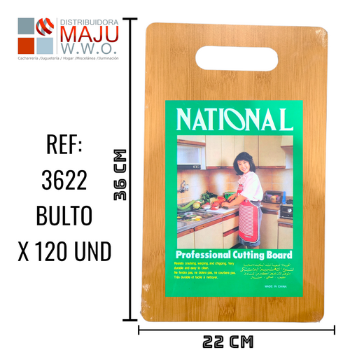 Tabla De Picado Imitacion Madera De 36X22Cm {
