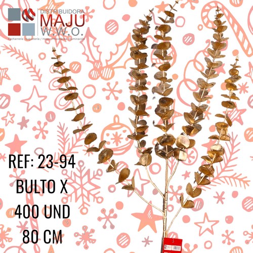 23-94 Hojas Acuaticas Doradas Decorativas 80X22Cm
