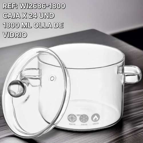 Olla Vidrio 1800 Ml