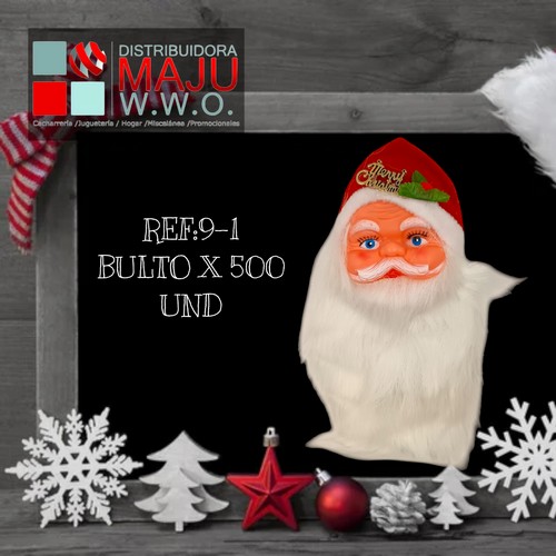 Cabeza Santa Claus Para Colgar