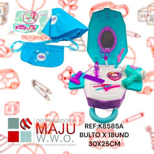 Kit De Peluqueria En Maleta Con Ruedas Port