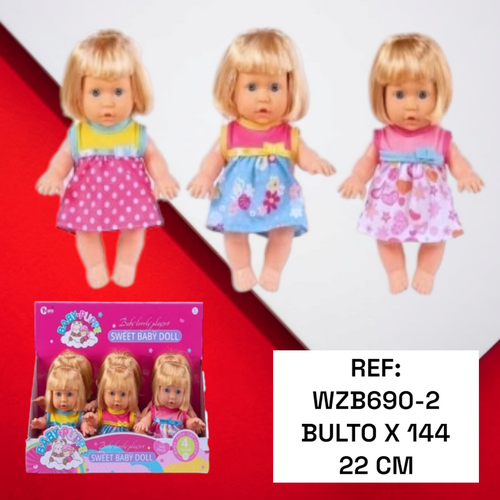 Set Pcs 6 Muñecas Para Niña Con 4 Sonidos