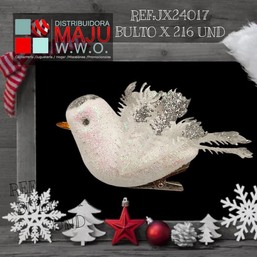 Pajaros Cresta Plateada X4Pcs