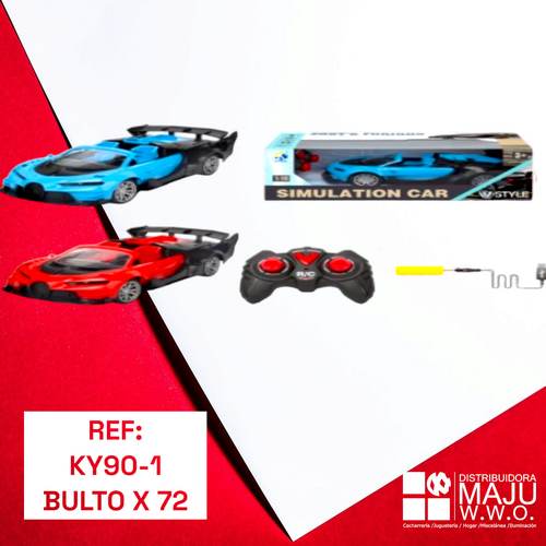Carro Rojo Y Azul Para Niños Deportivo A Co