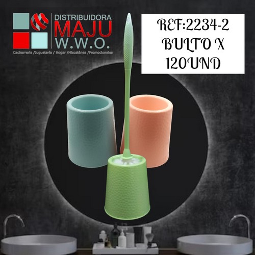 Cepillo Para Baño Circular Con Mango De Pla