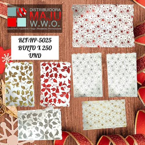 Camino Navide?O Satinado Plateado 38 X 26