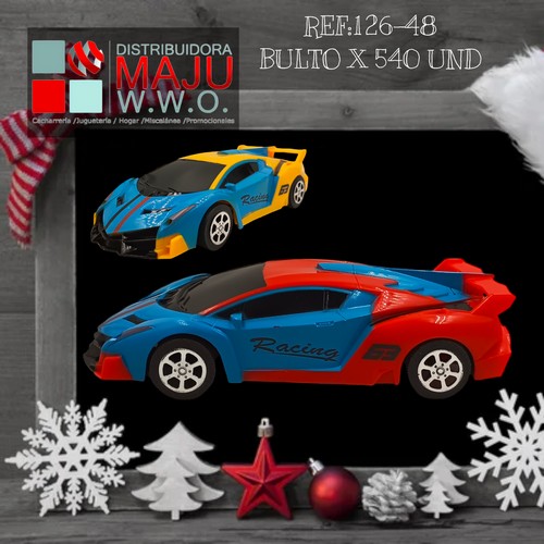 Carro Deportivo En Bolsa Bicolor