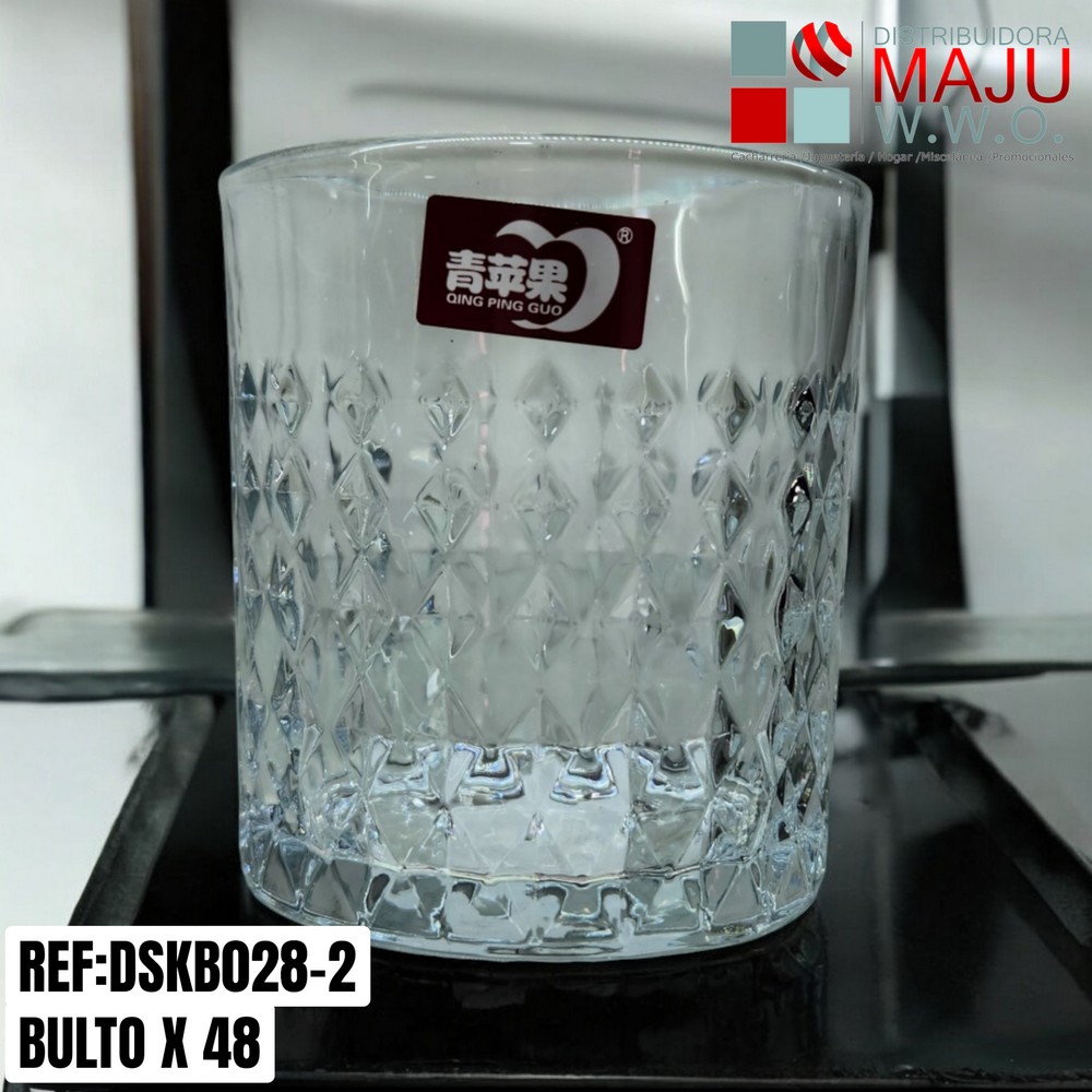 Vaso En Vidrio Trasparente Whiskero Diam