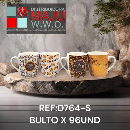 Pocillo Con Varios Diseños De Coffee 220Ml