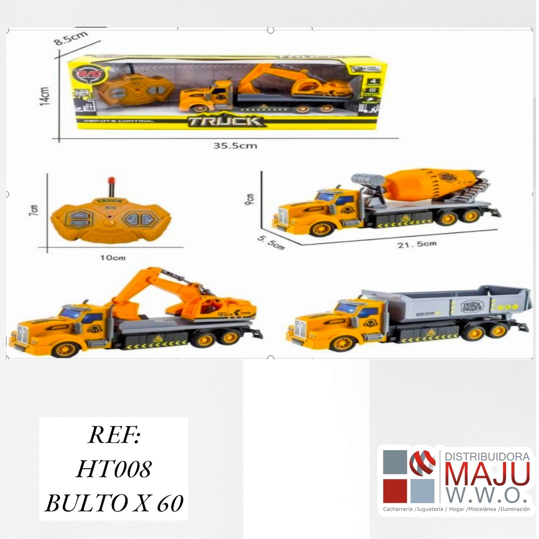Camión De Construcciòn Rc A Control Remoto C