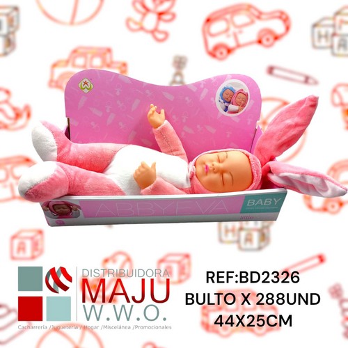 Bebe Para Nias Conejo 44X25Cm {Do863}