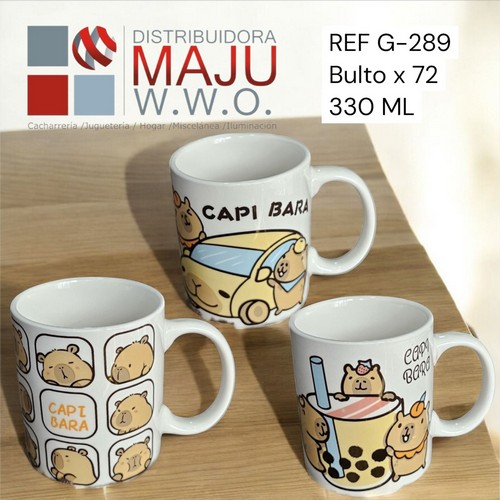 Pocillo Mug Diseño Capibara-330Ml